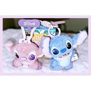 52TOYS Stitch Mood Series Mascot Charm Strap Disney Plush Toy Giggling Bouncing